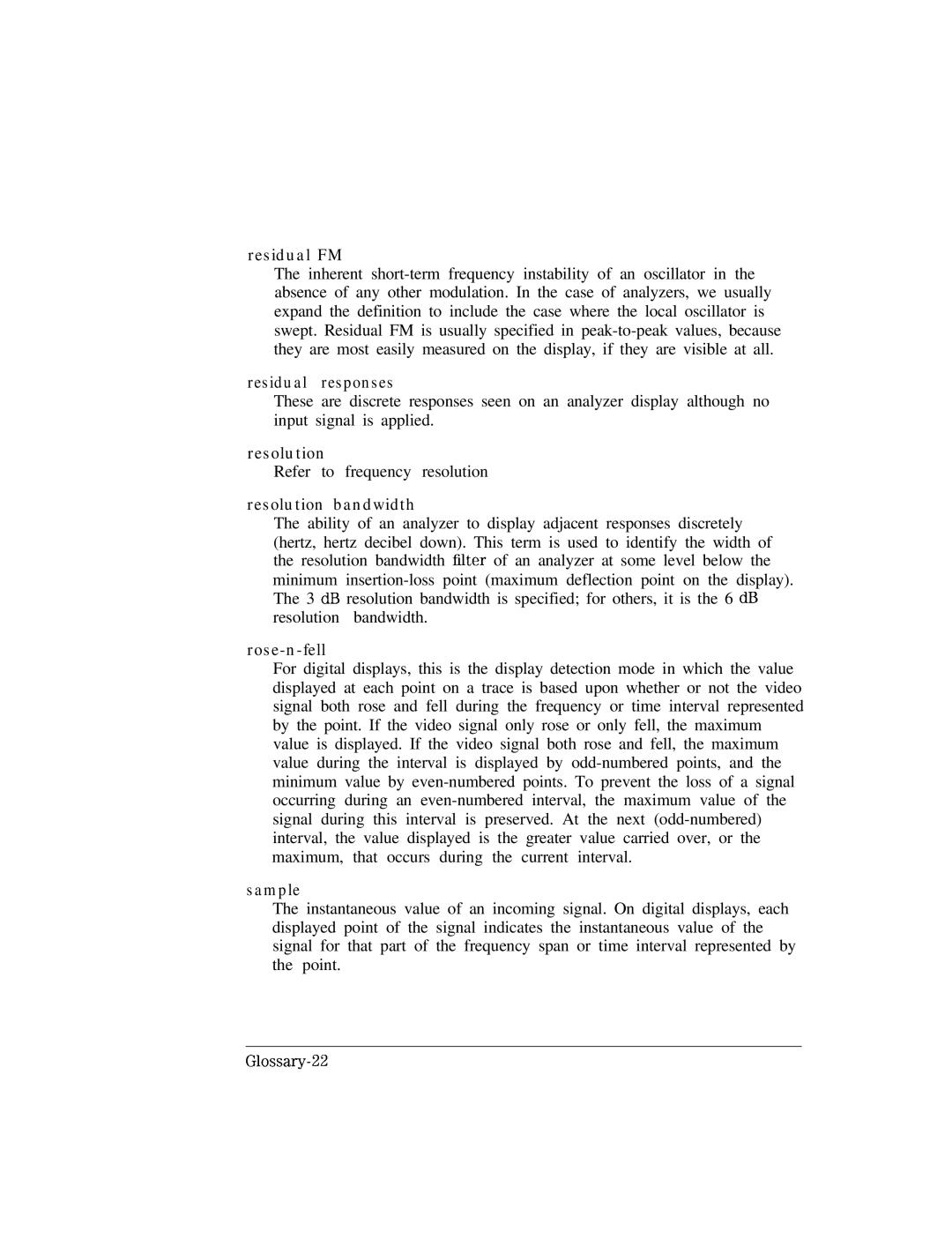 HP Cable Box 8591C manual Refer to frequency resolution 