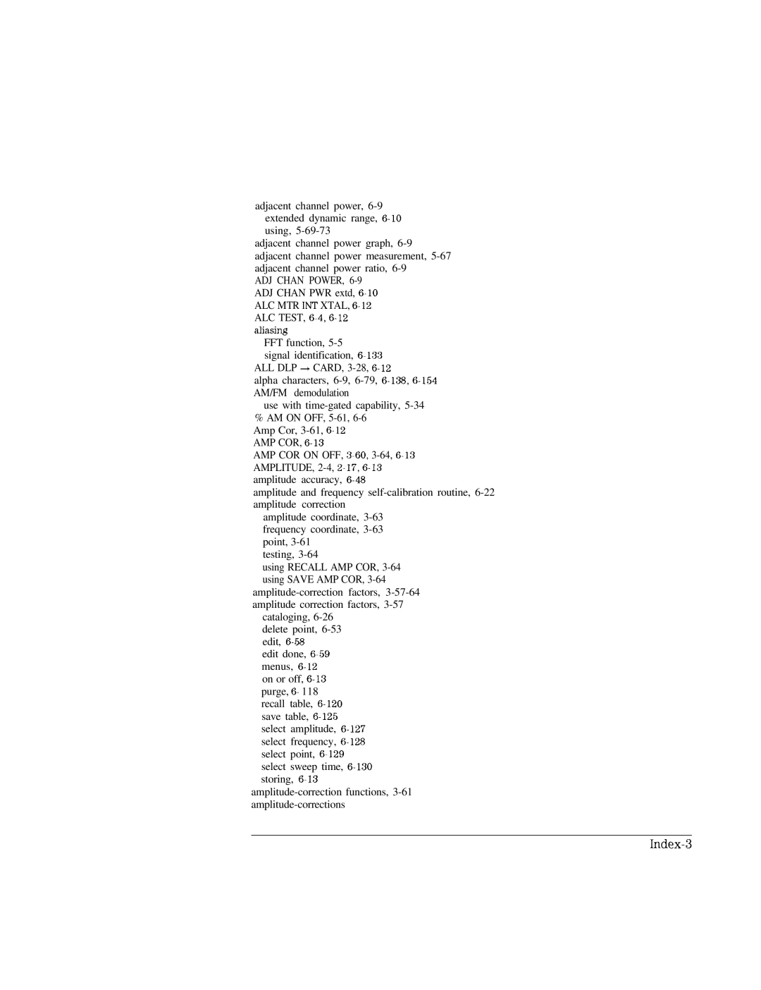 HP Cable Box 8591C manual Index-3 