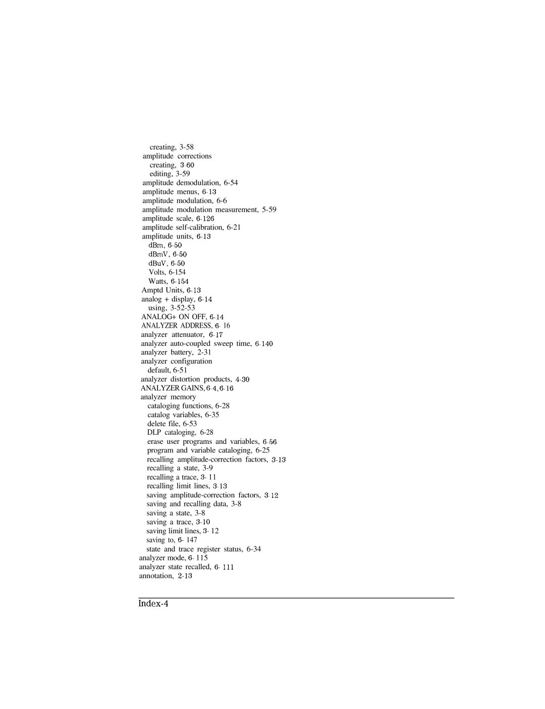 HP Cable Box 8591C manual Index-4 