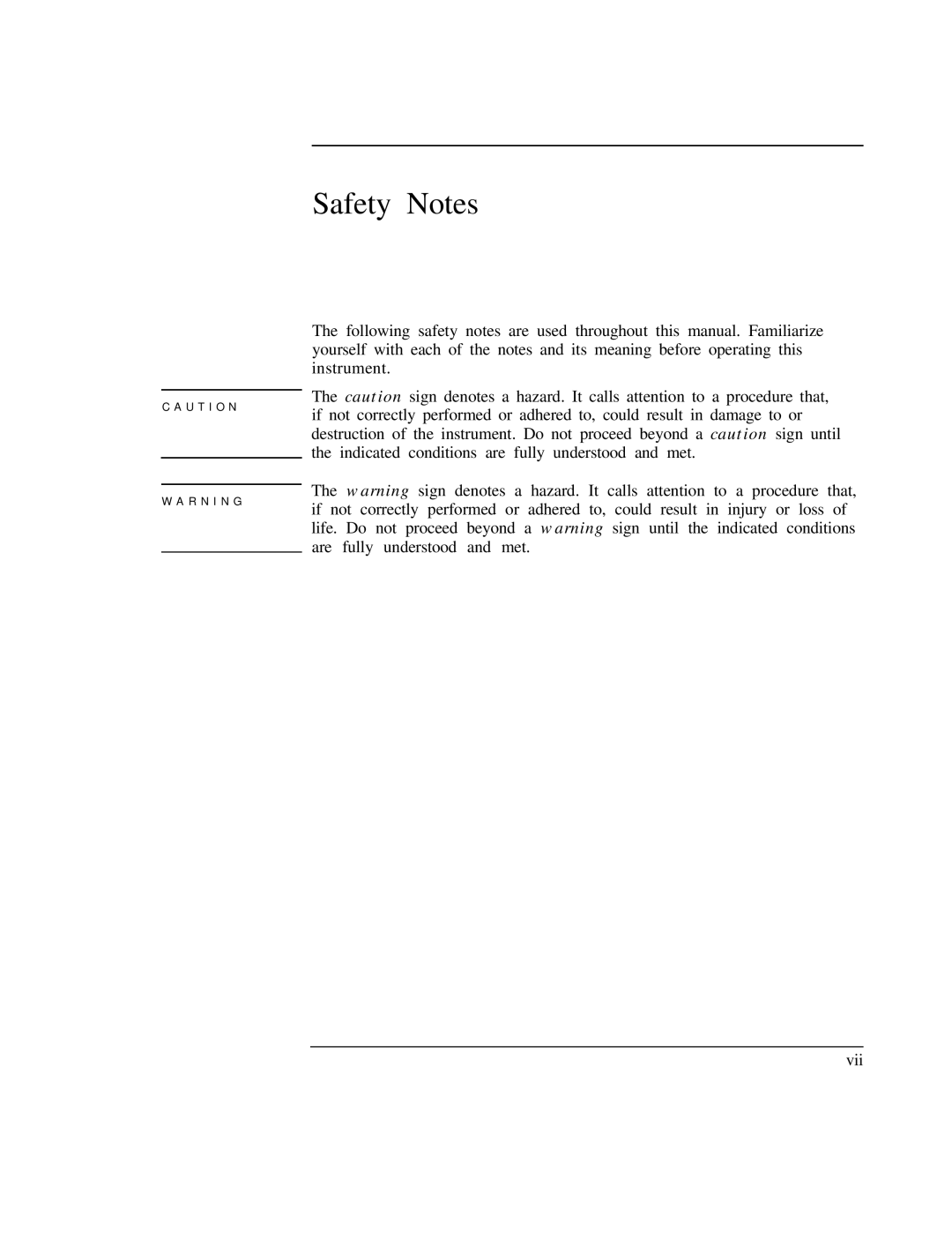 HP Cable Box 8591C manual Safety Notes 