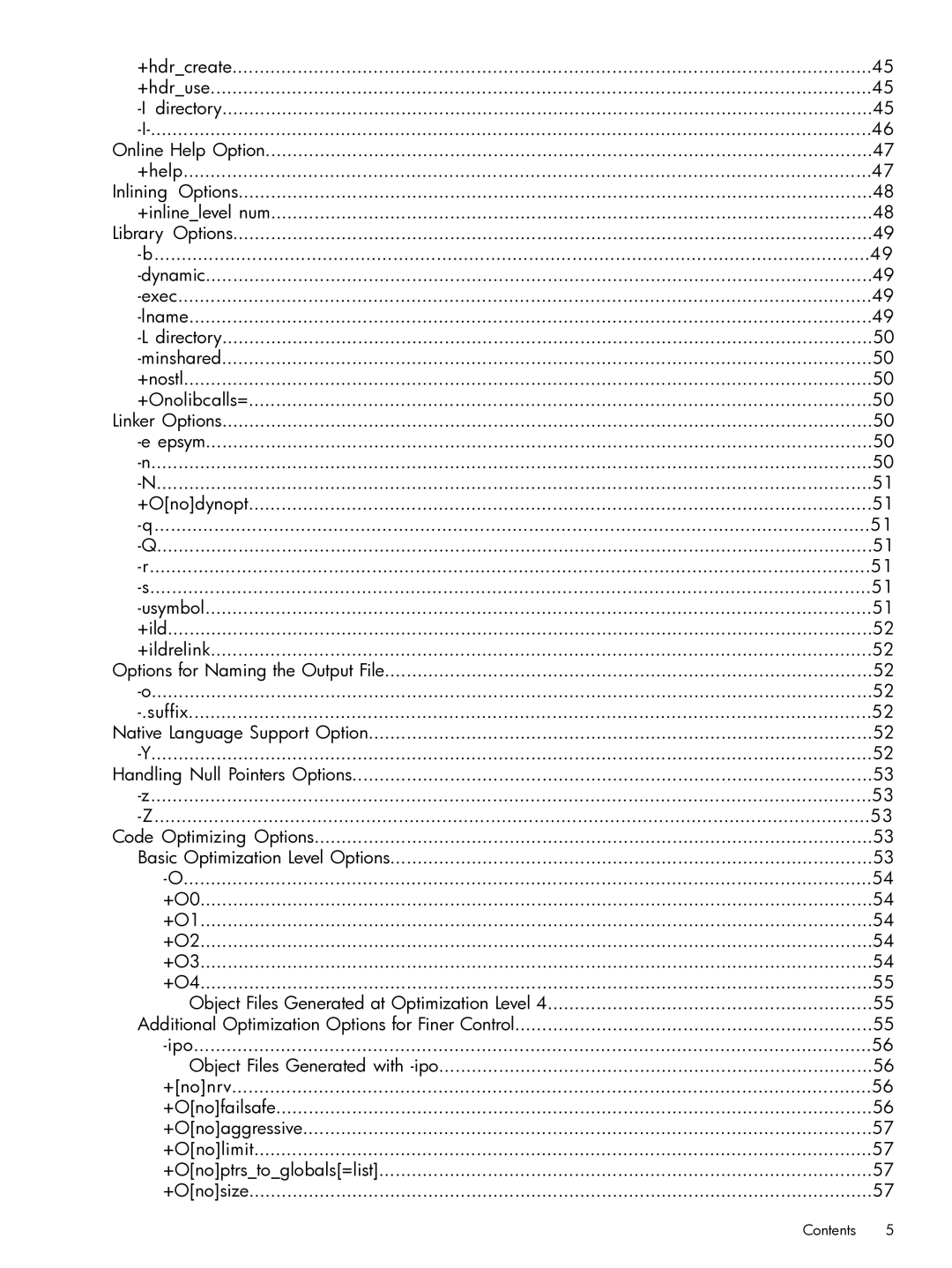 HP C/aC++ for PA-RISC Software manual Contents 