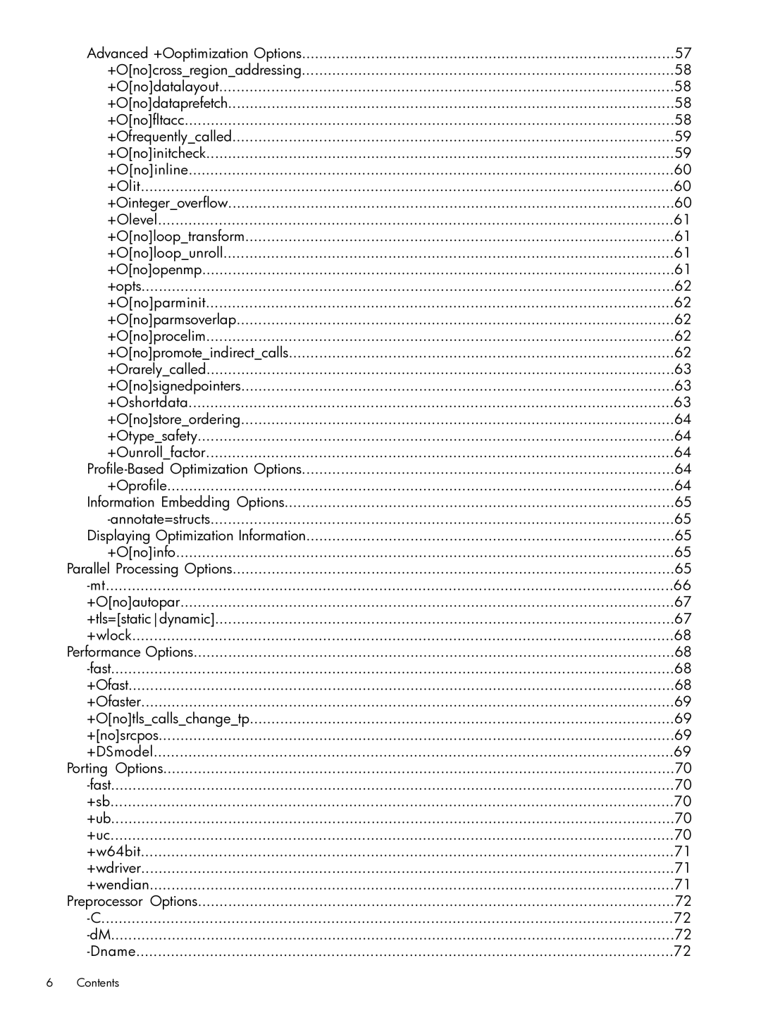 HP C/aC++ for PA-RISC Software manual Contents 