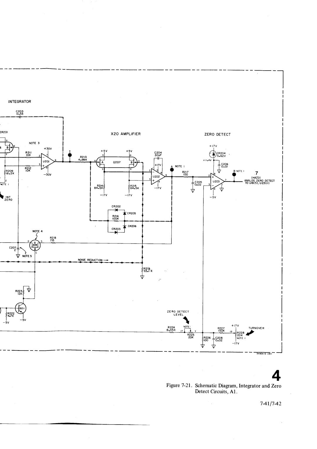 HP Car 3490A manual 1411742, Zero Detect, T7v- t7v CR202 