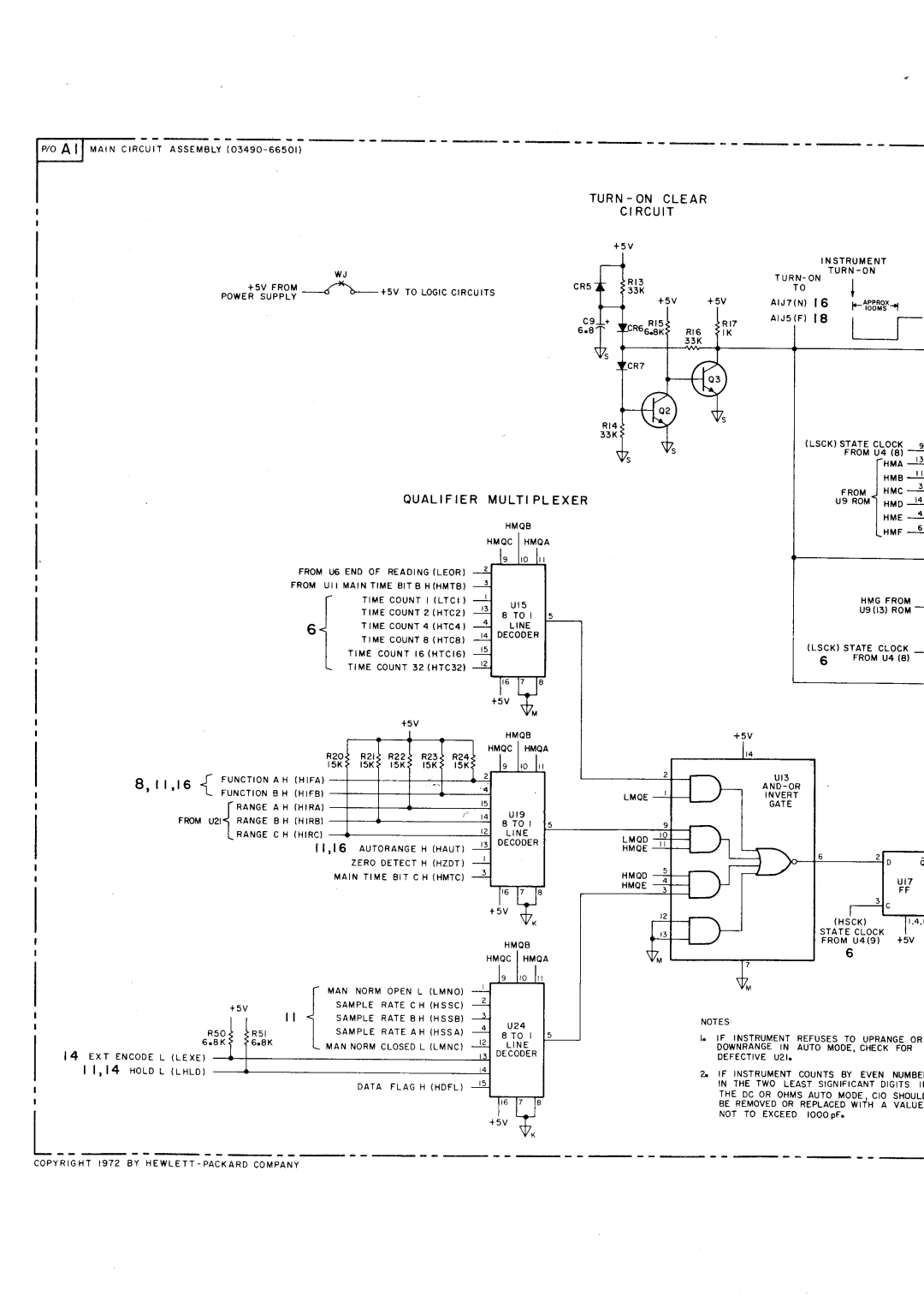 HP Car 3490A manual I3Bl,J-r, Rua --I xma, Nne--r LHur, R N O N C L E a R R C U I T, A L I F I E Rm U L T Ip L E X E R 