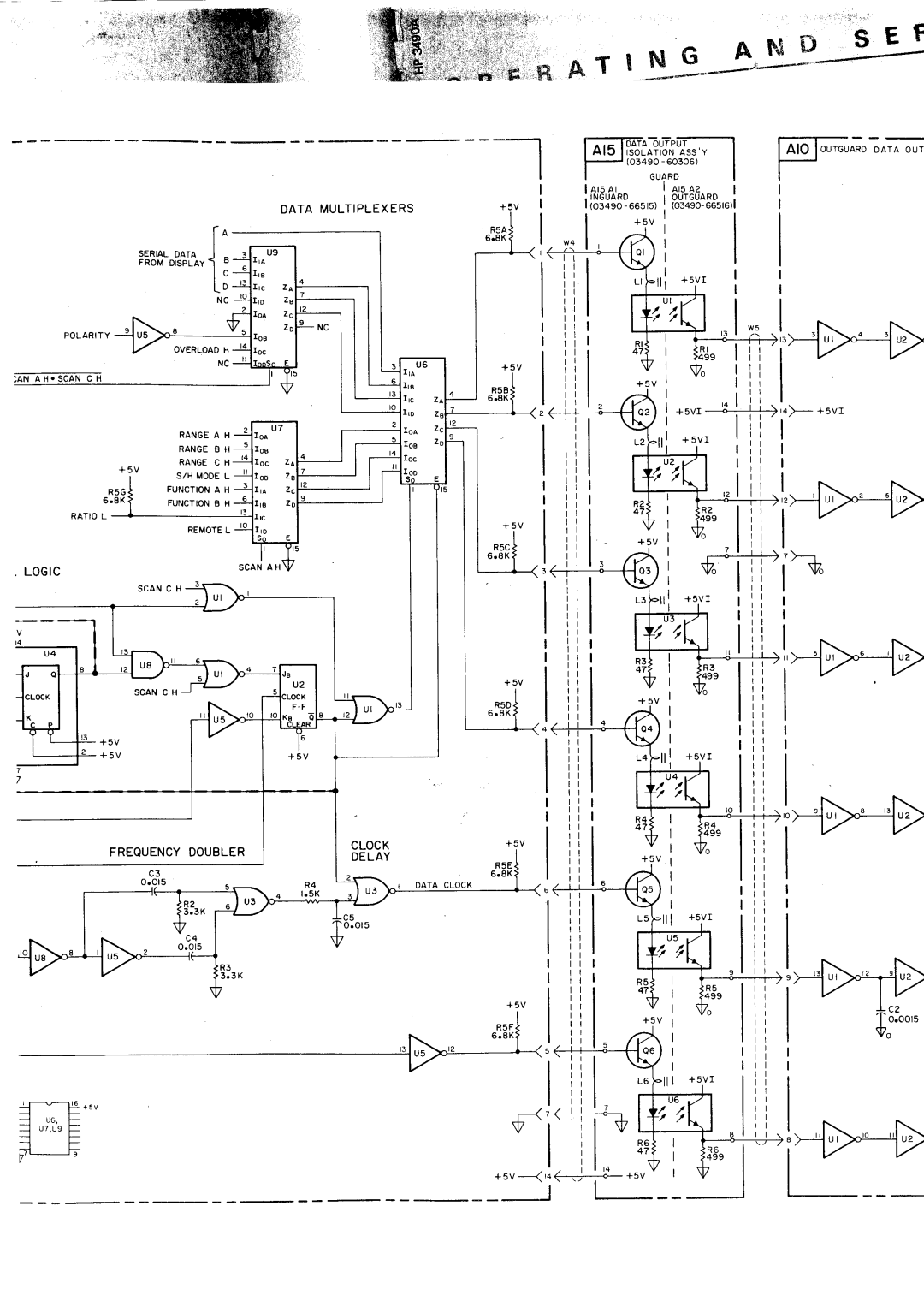 HP Car 3490A manual Data Multiplexers, +-n, Logtc Clock Frequencydoublerdelay, Outguard 