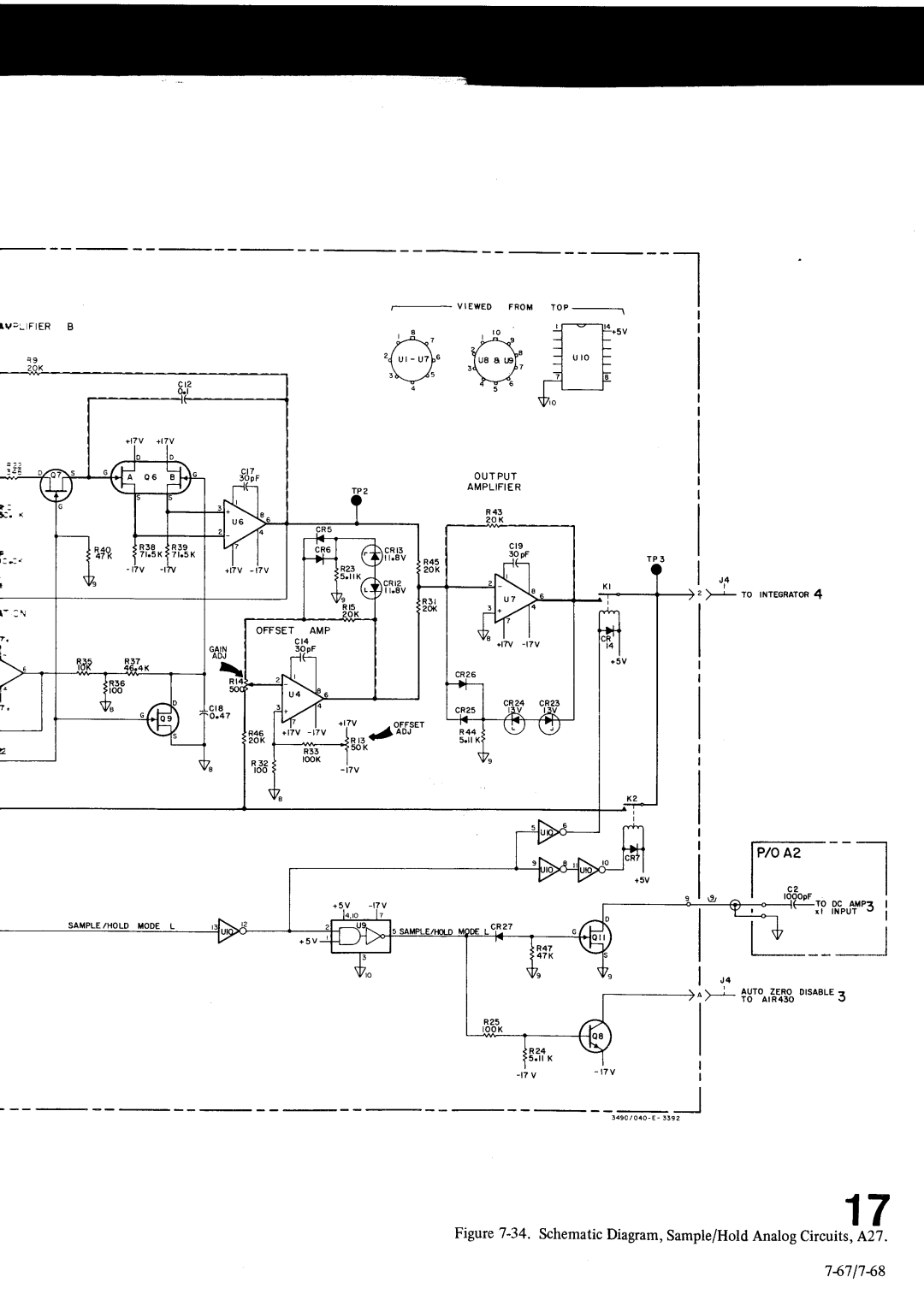 HP Car 3490A manual ?? l9Li9i.-.?, 747l7-68, Rt\u, ? * t o RrreenrroR, Offset 