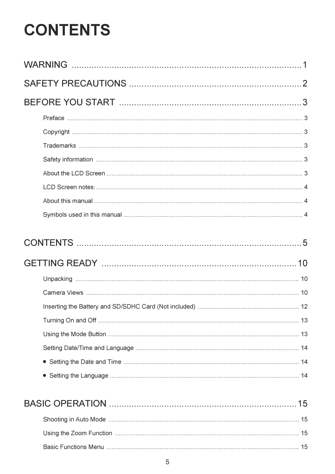 HP CC-330 manual Contents 