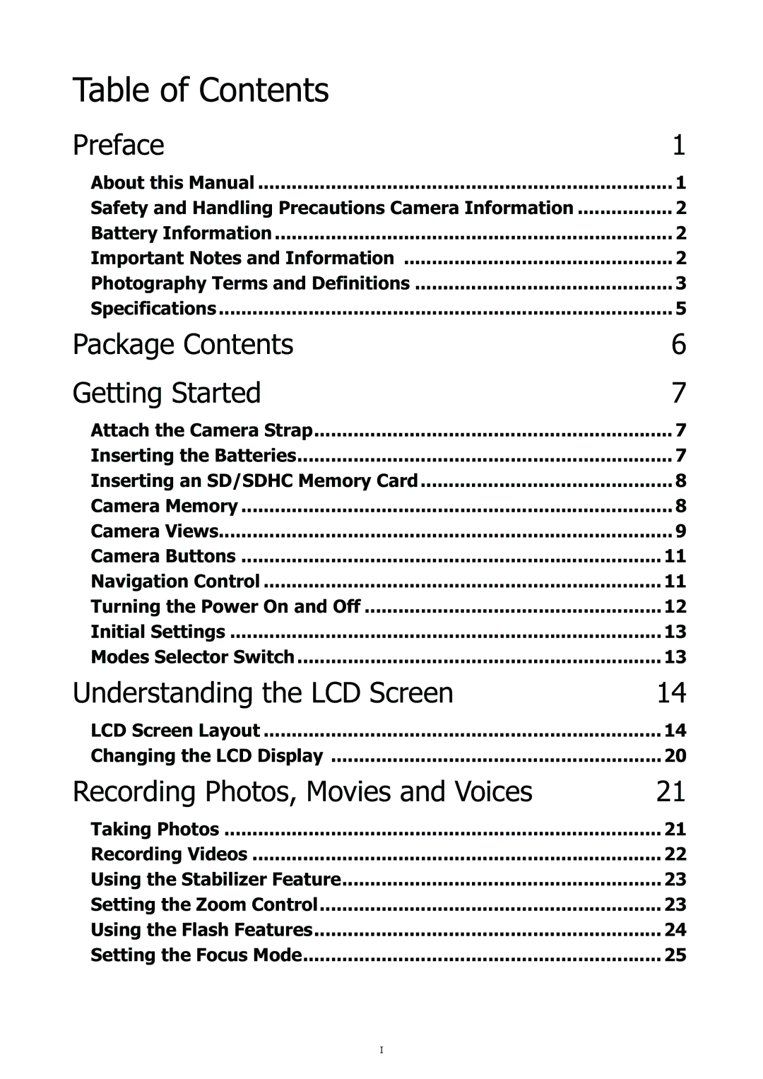 HP CC-450 manual Table of Contents 