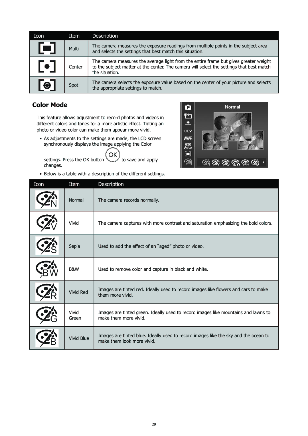 HP CC-450 manual Color Mode 