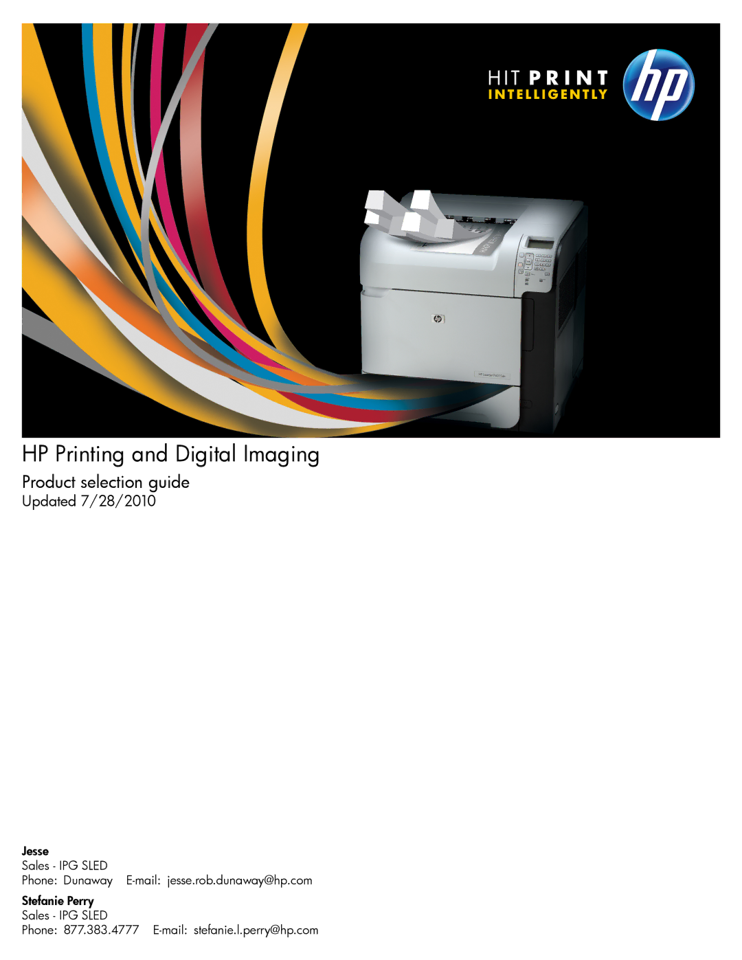 HP CC436A, CC431A, CC519A manual HP Printing and Digital Imaging 