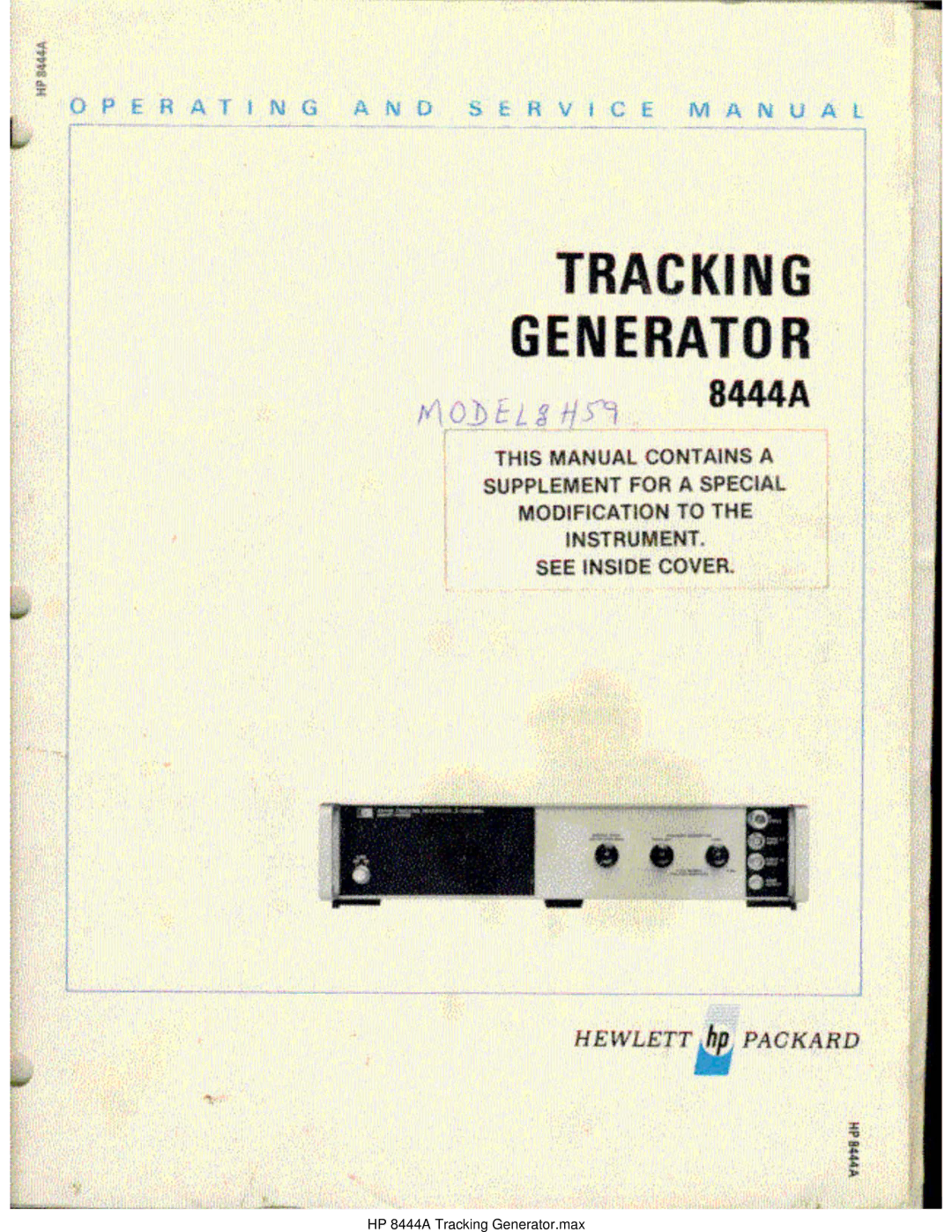 HP Child Tracker 8444A manual HP 8444A Tracking Generator.max 