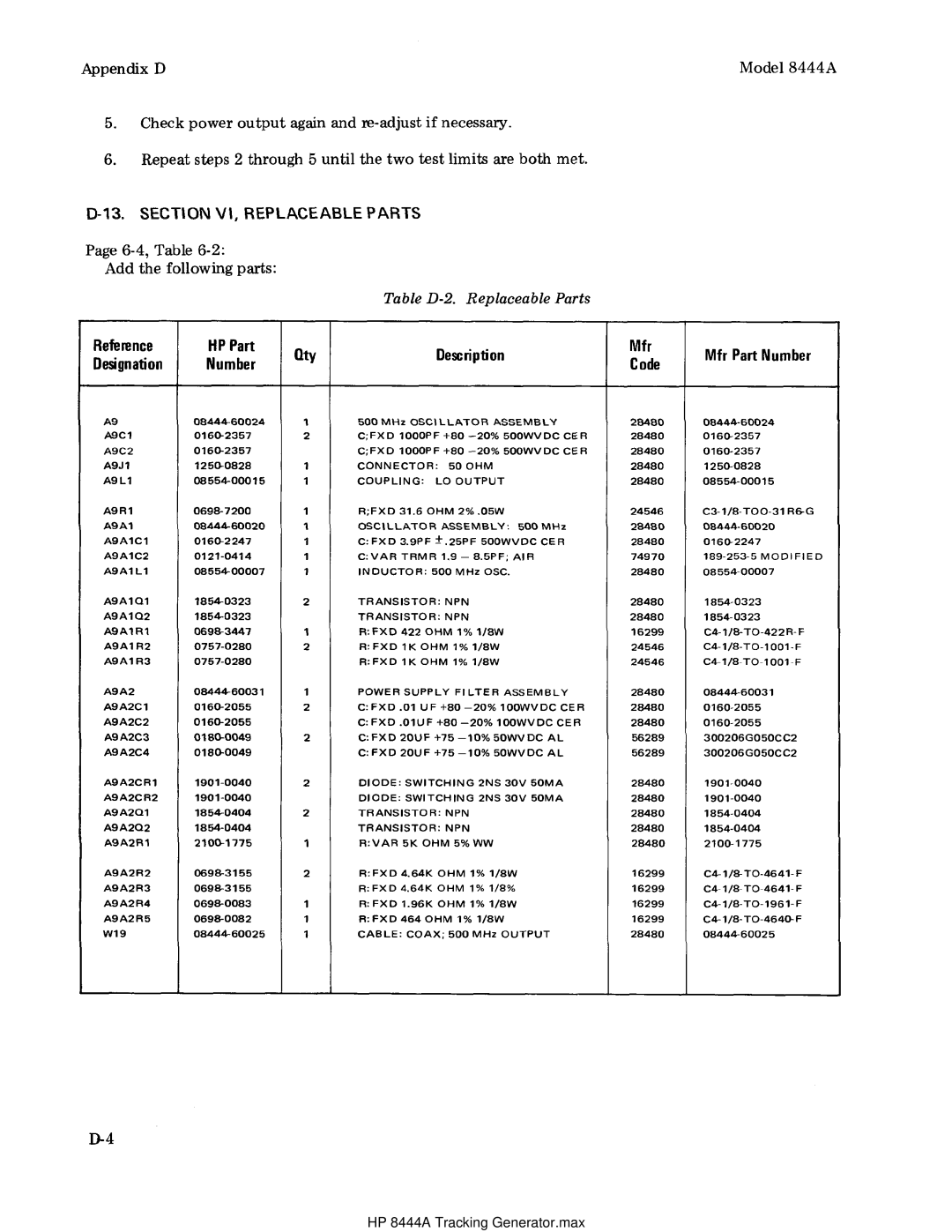 HP Child Tracker 8444A manual HP 8444A Tracking Generator.max 