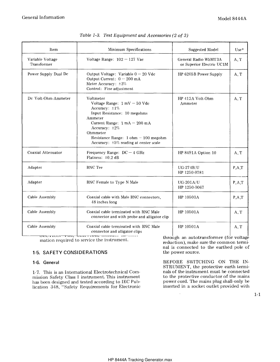 HP Child Tracker 8444A manual HP 8444A Tracking Generator.max 