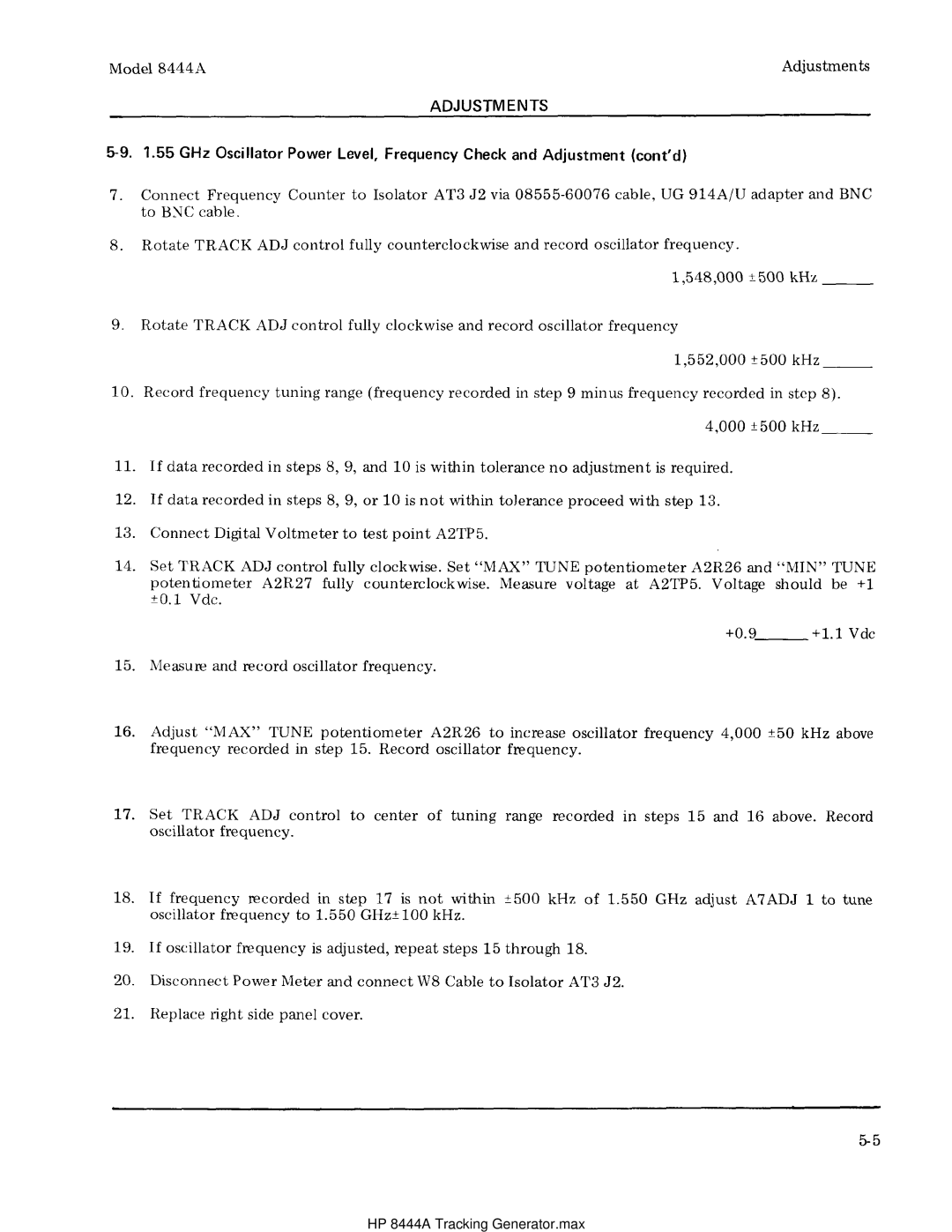 HP Child Tracker 8444A manual HP 8444A Tracking Generator.max 