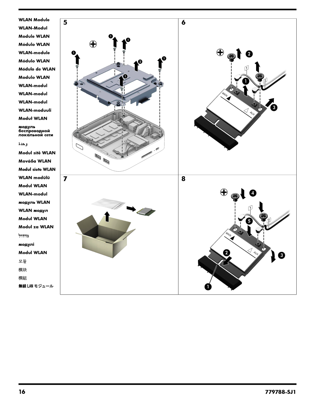 HP Chromebox manual 779788-SJ1 