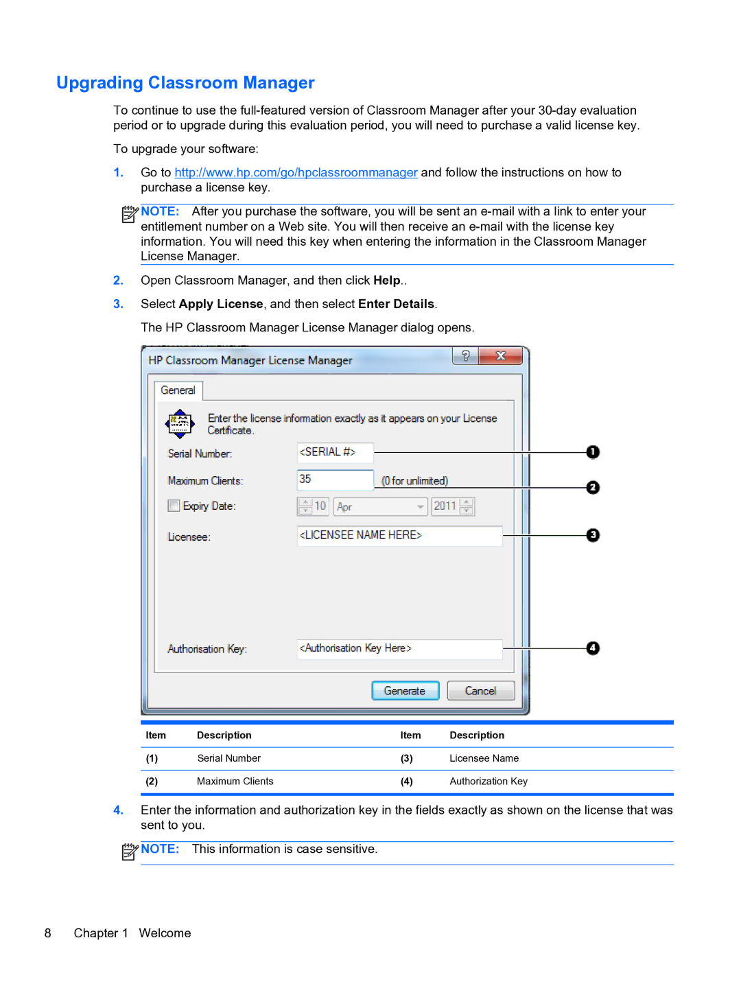 HP manual Upgrading Classroom Manager 