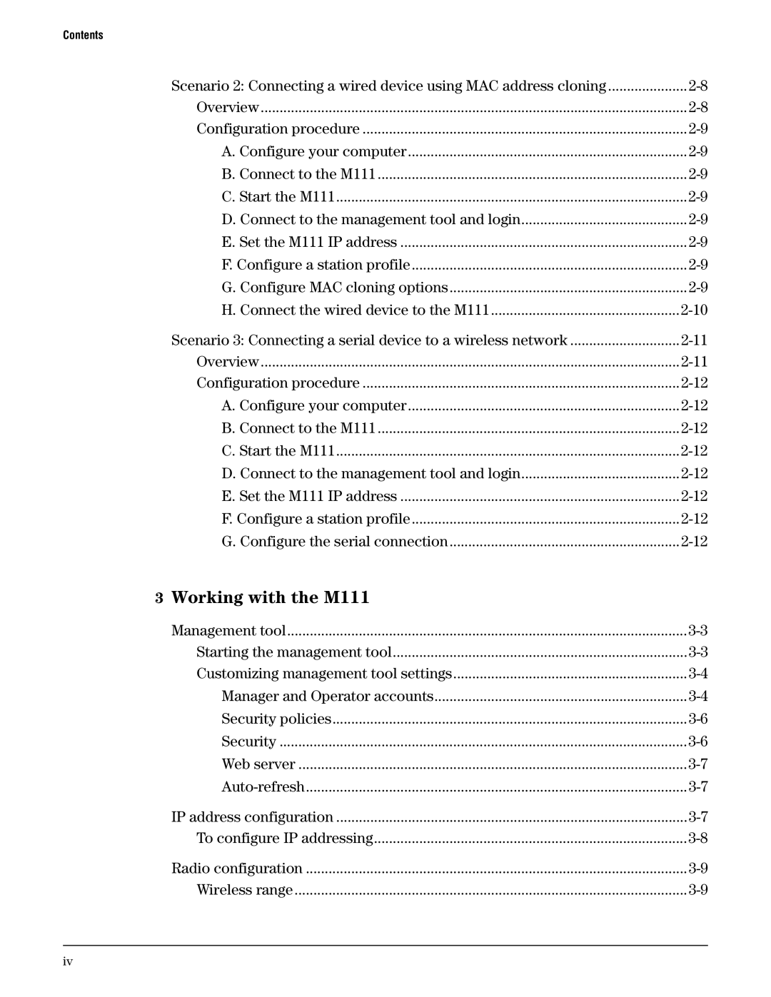 HP Client Bridge M111 manual Working with the M111 