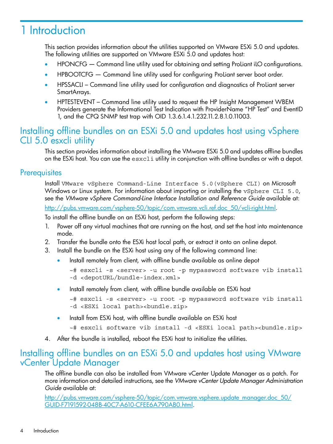 HP Client Virtualization with VMware View and VMware ThinApp manual Introduction, Prerequisites 