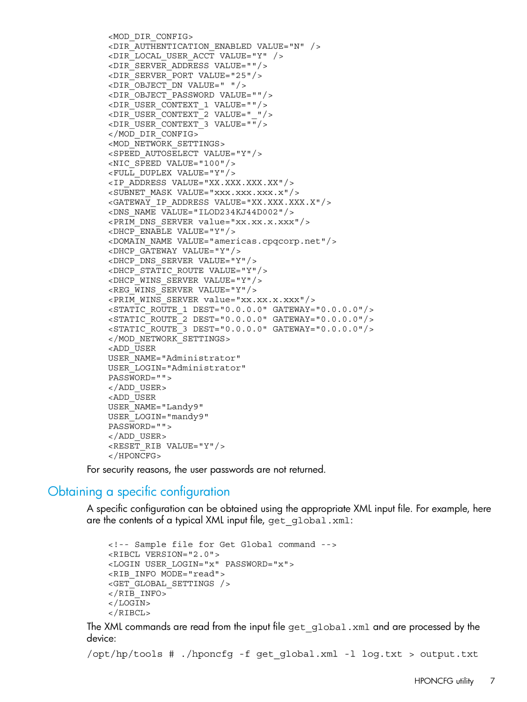 HP Client Virtualization with VMware View and VMware ThinApp manual Obtaining a specific configuration 