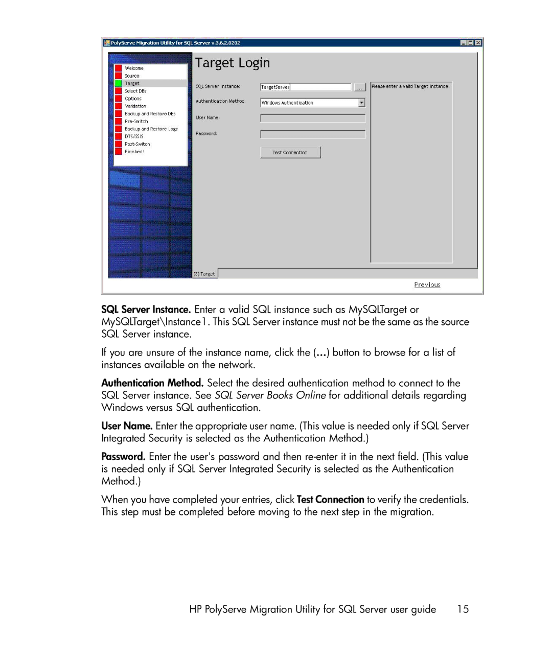 HP Clustered Gateway Device Management Software manual HP PolyServe Migration Utility for SQL Server user guide 