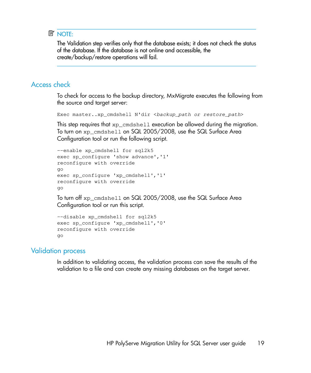 HP Clustered Gateway Device Management Software manual Access check 