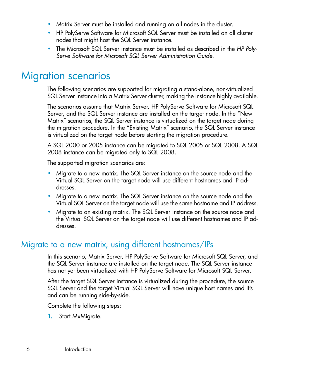 HP Clustered Gateway Device Management Software manual Migration scenarios 