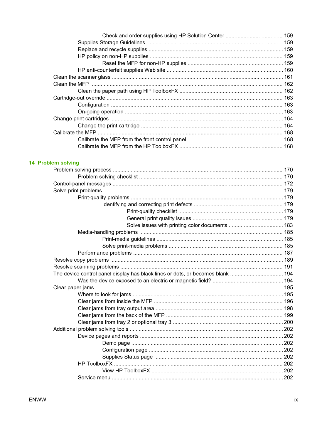 HP CM1015 manual Problem solving 