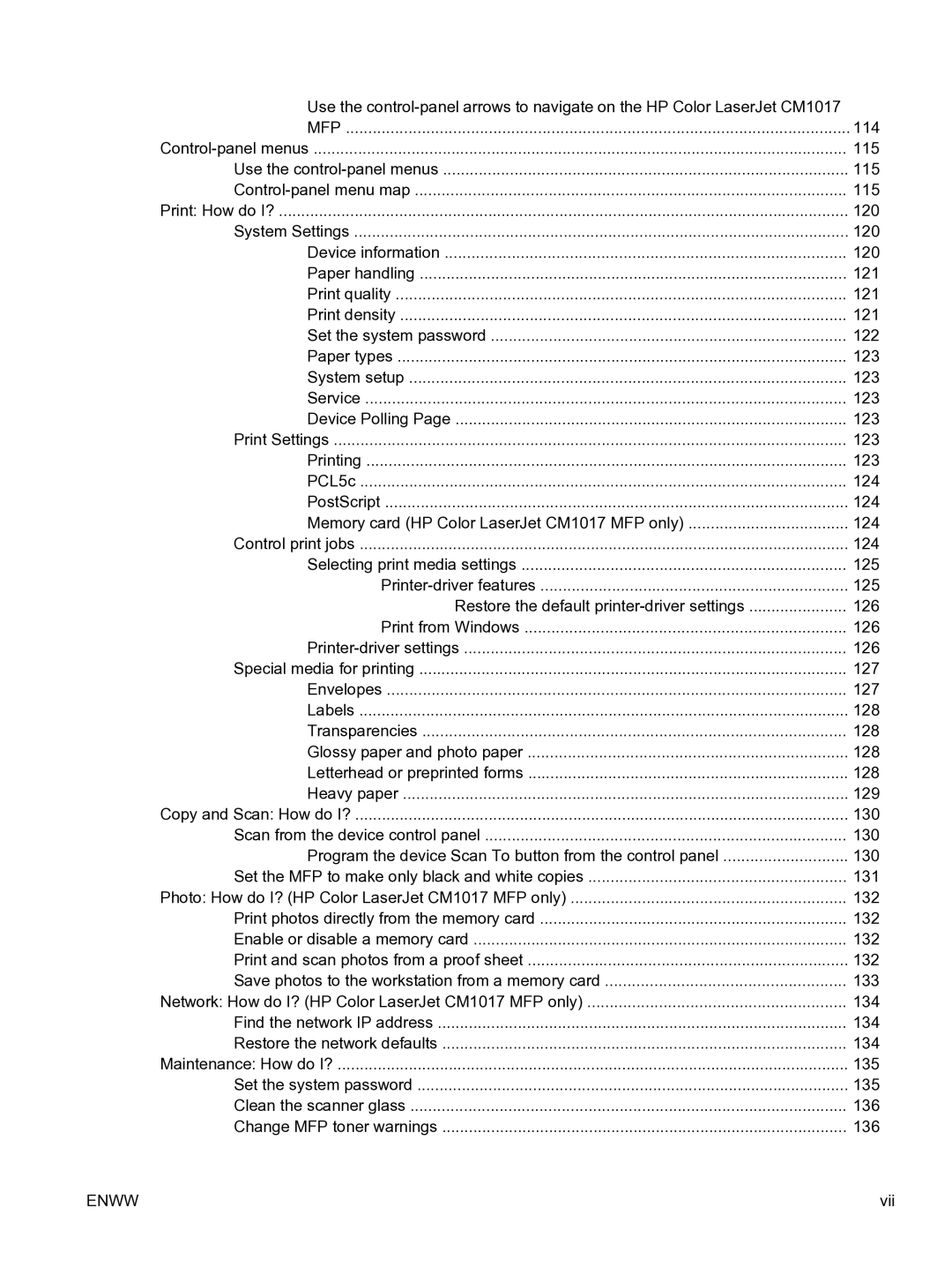 HP CM1015 manual 114 