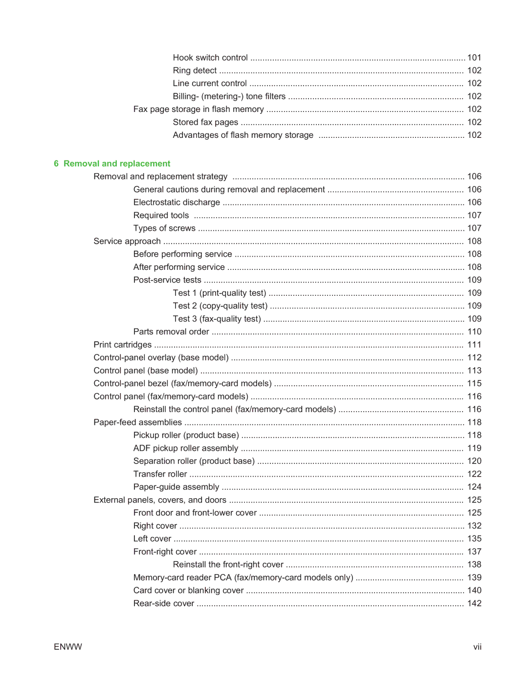 HP CM1312 MFP manual Removal and replacement 