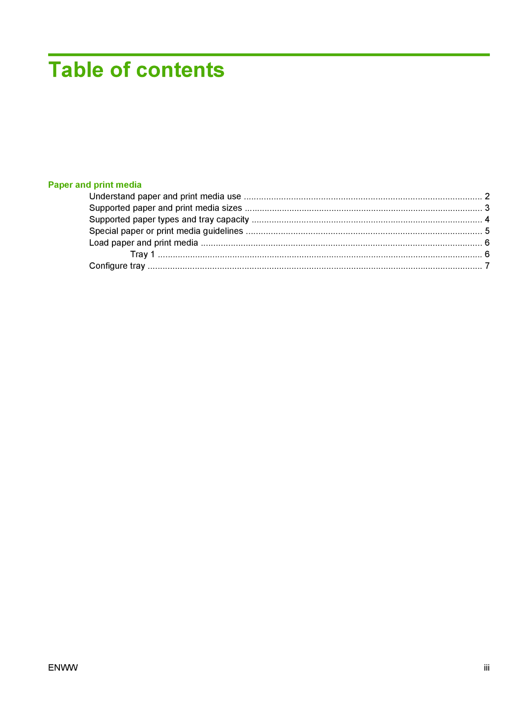 HP CM1312 MFP manual Table of contents 