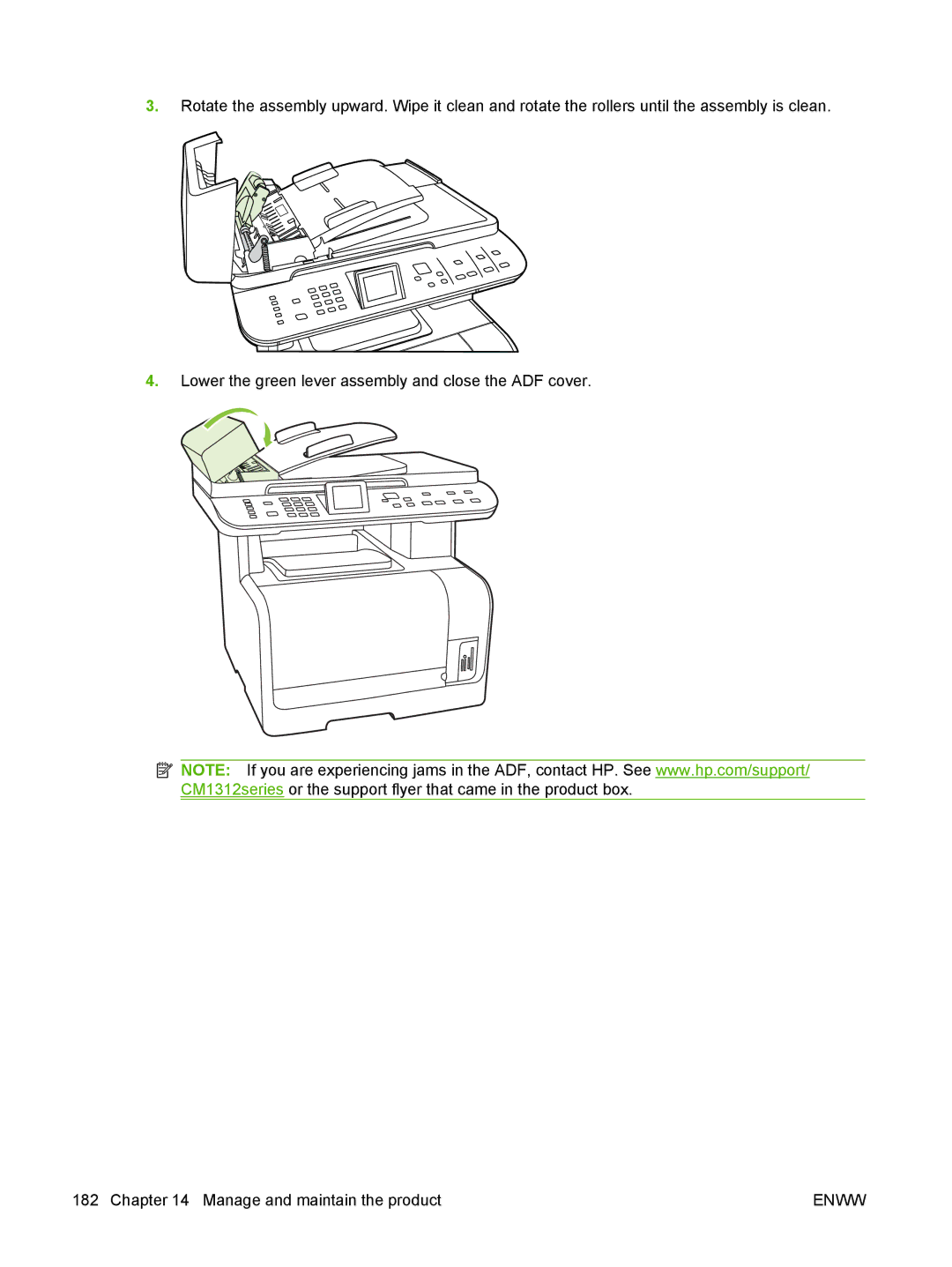 HP CM1312nfi MFP manual Enww 