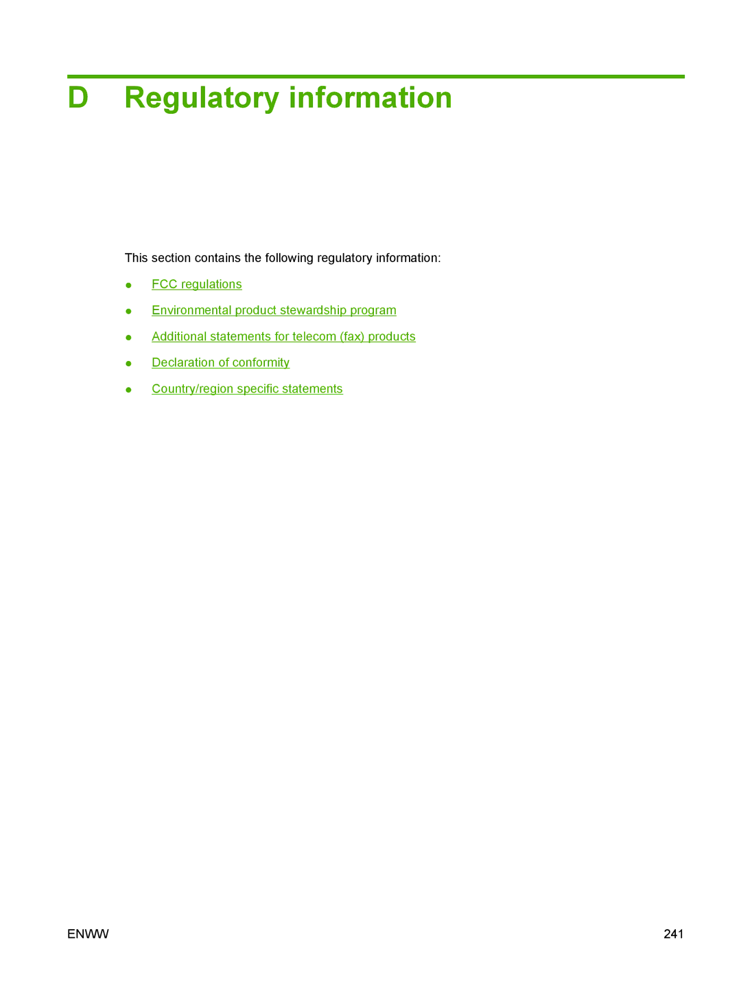 HP CM1312nfi MFP manual Regulatory information 