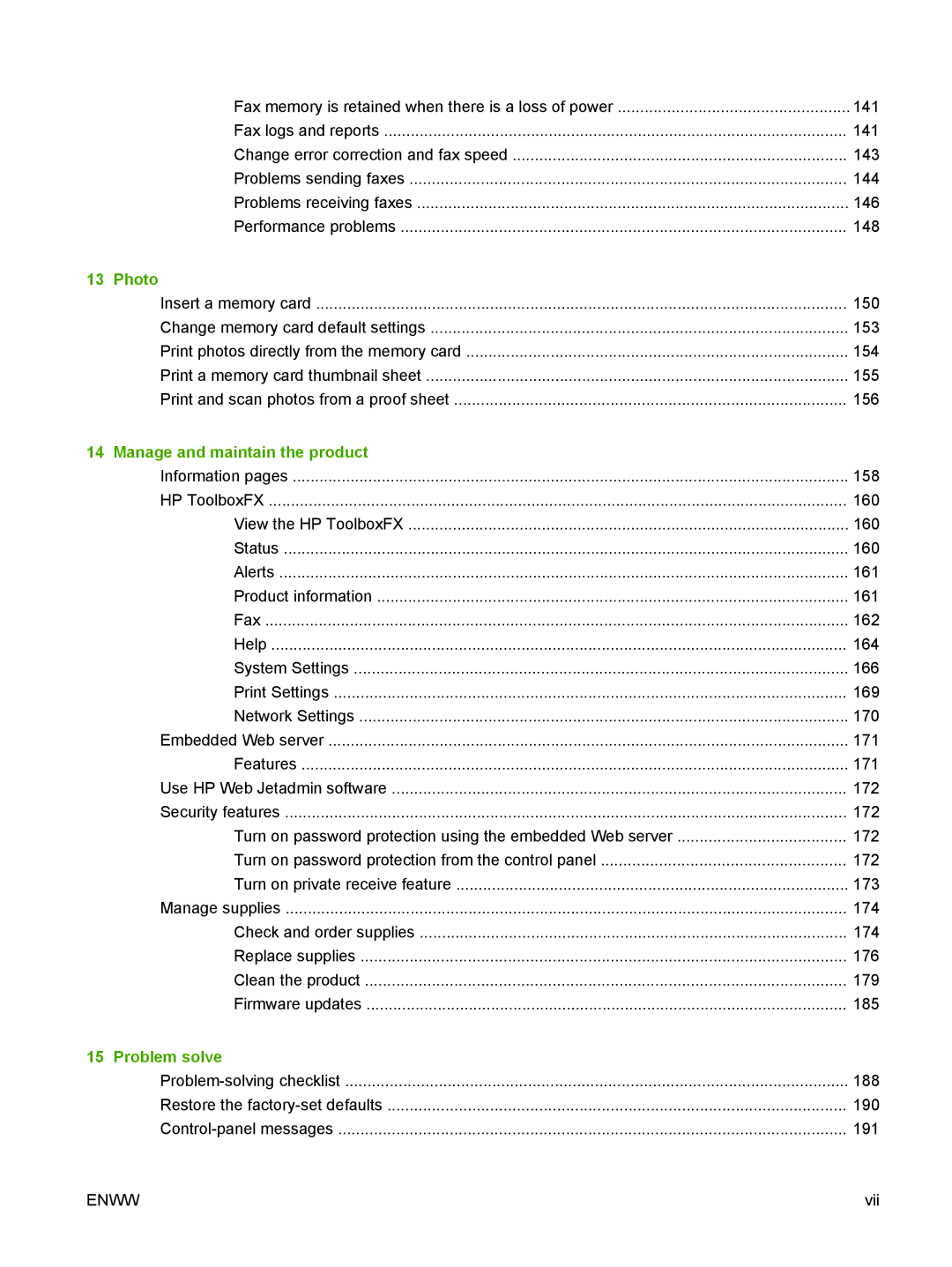 HP CM1312nfi MFP manual Photo, Manage and maintain the product, Problem solve 