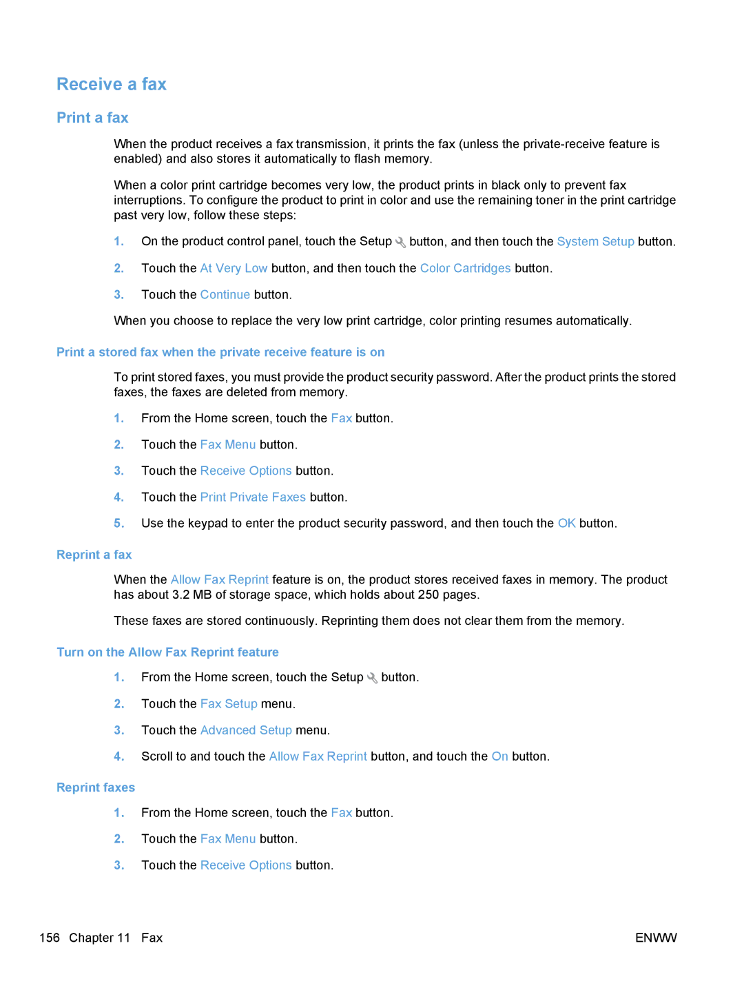 HP CM1410, CE862A manual Receive a fax, Print a fax 