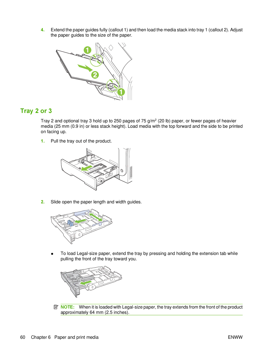 HP CM2320 manual Tray 2 or 