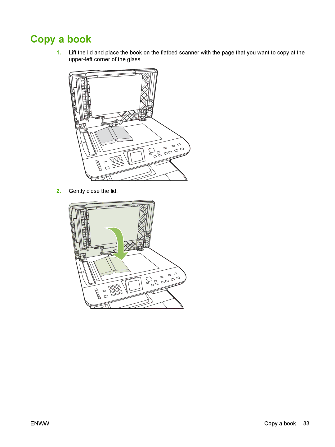 HP CM2320 manual Copy a book 