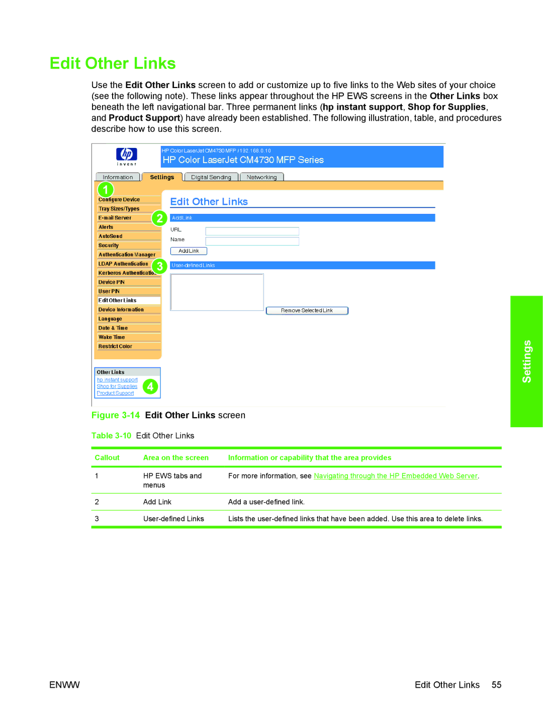 HP CM4730 manual 10Edit Other Links 