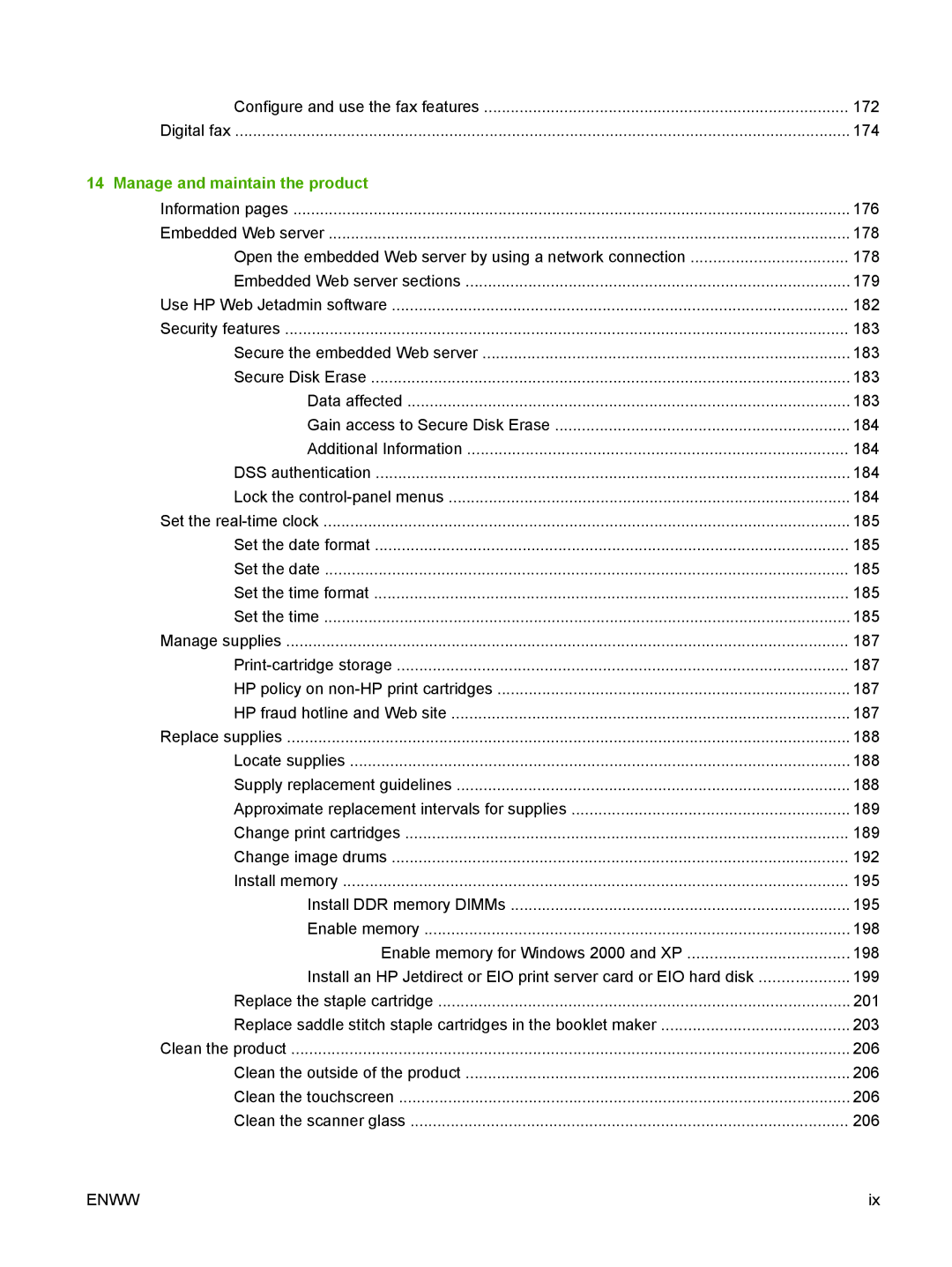 HP CM6049f MFP manual Manage and maintain the product 