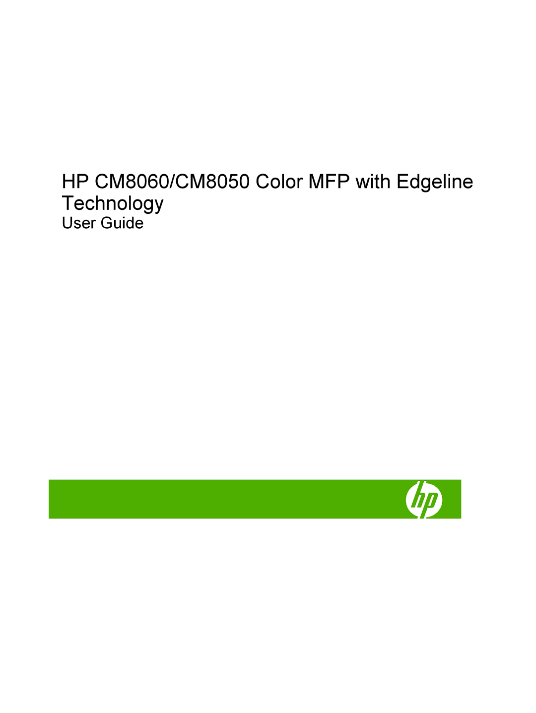 HP CM8060 Color with Edgeline Technology manual HP CM8060/CM8050 Color MFP with Edgeline Technology 