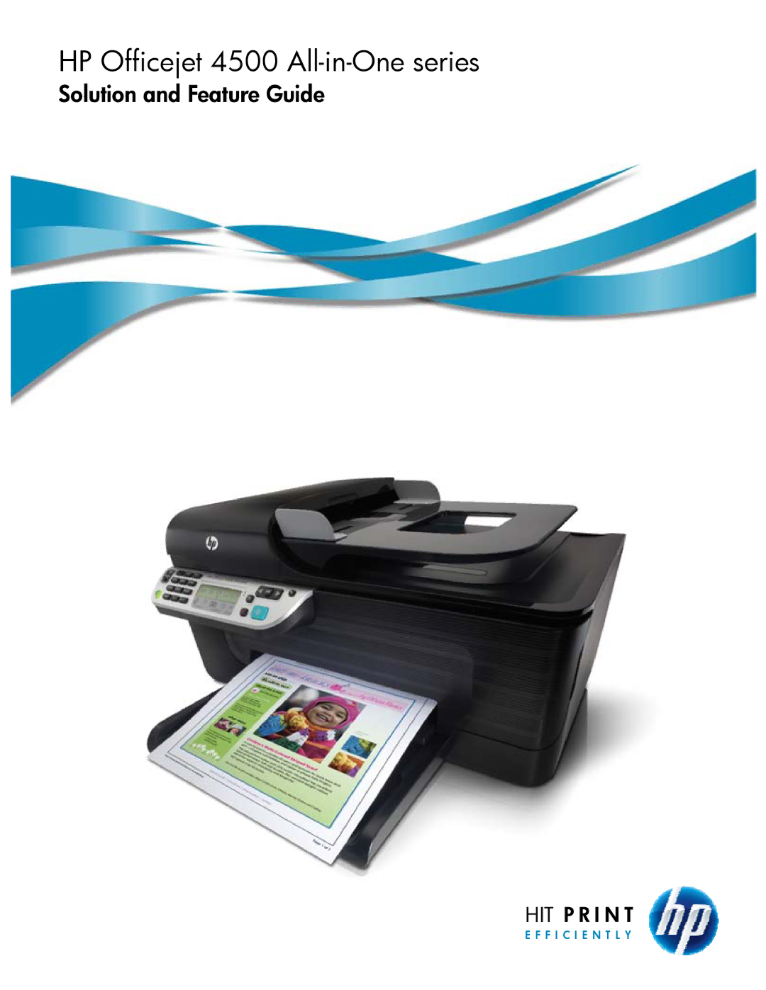 HP CB867A, CN547A, CM754A manual HP Officejet 4500 All-in-One series 