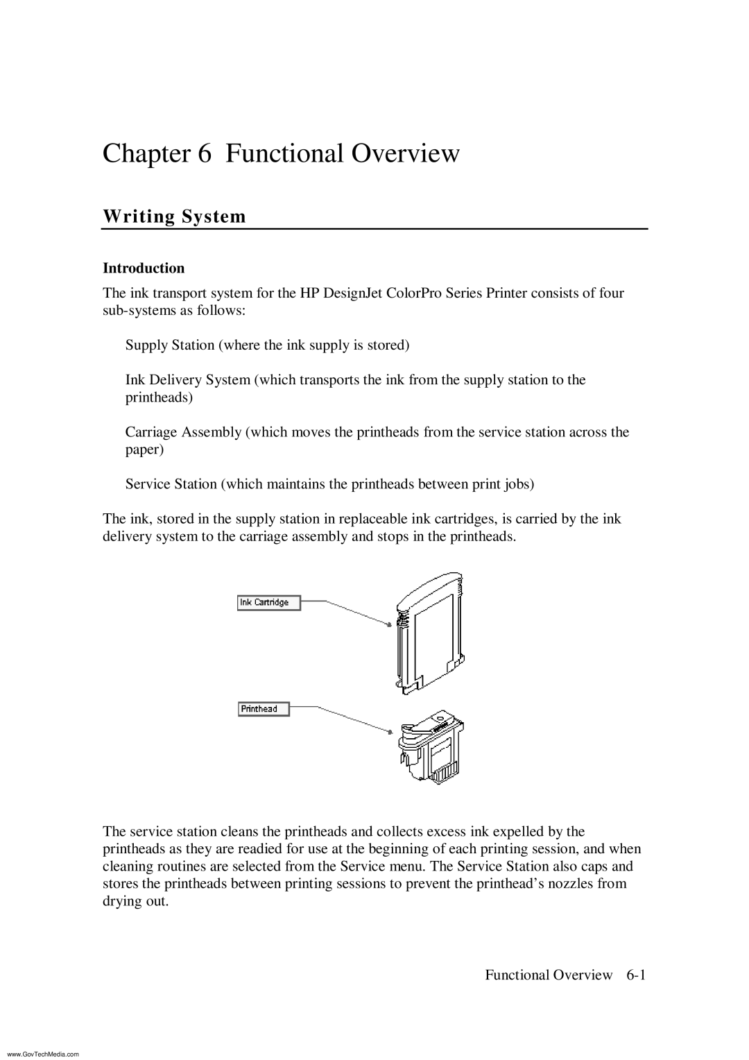 HP ColorPro CAD manual Writing System, Introduction 