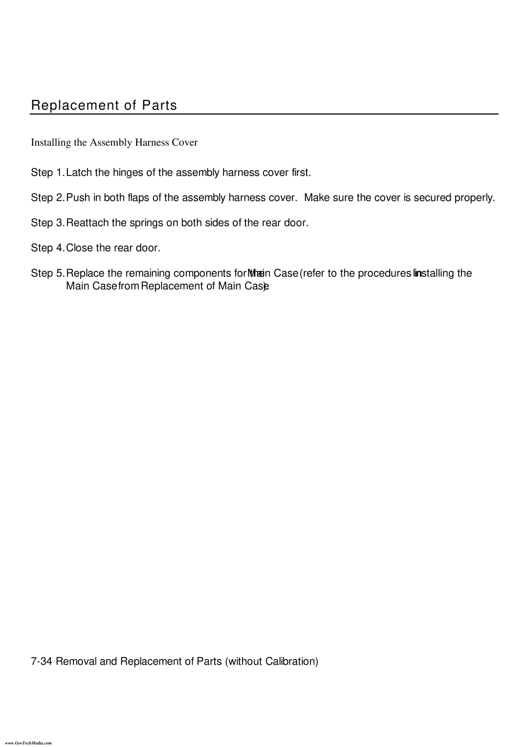 HP ColorPro CAD manual Installing the Assembly Harness Cover 