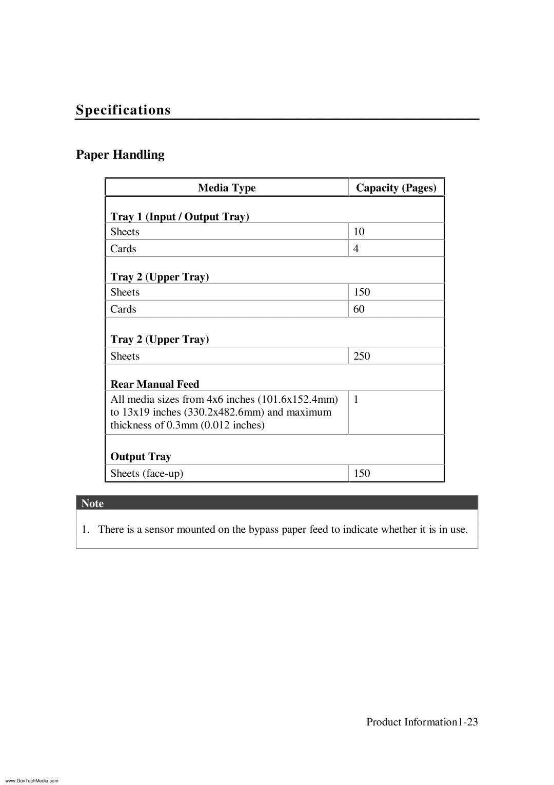 HP ColorPro CAD manual Paper Handling 