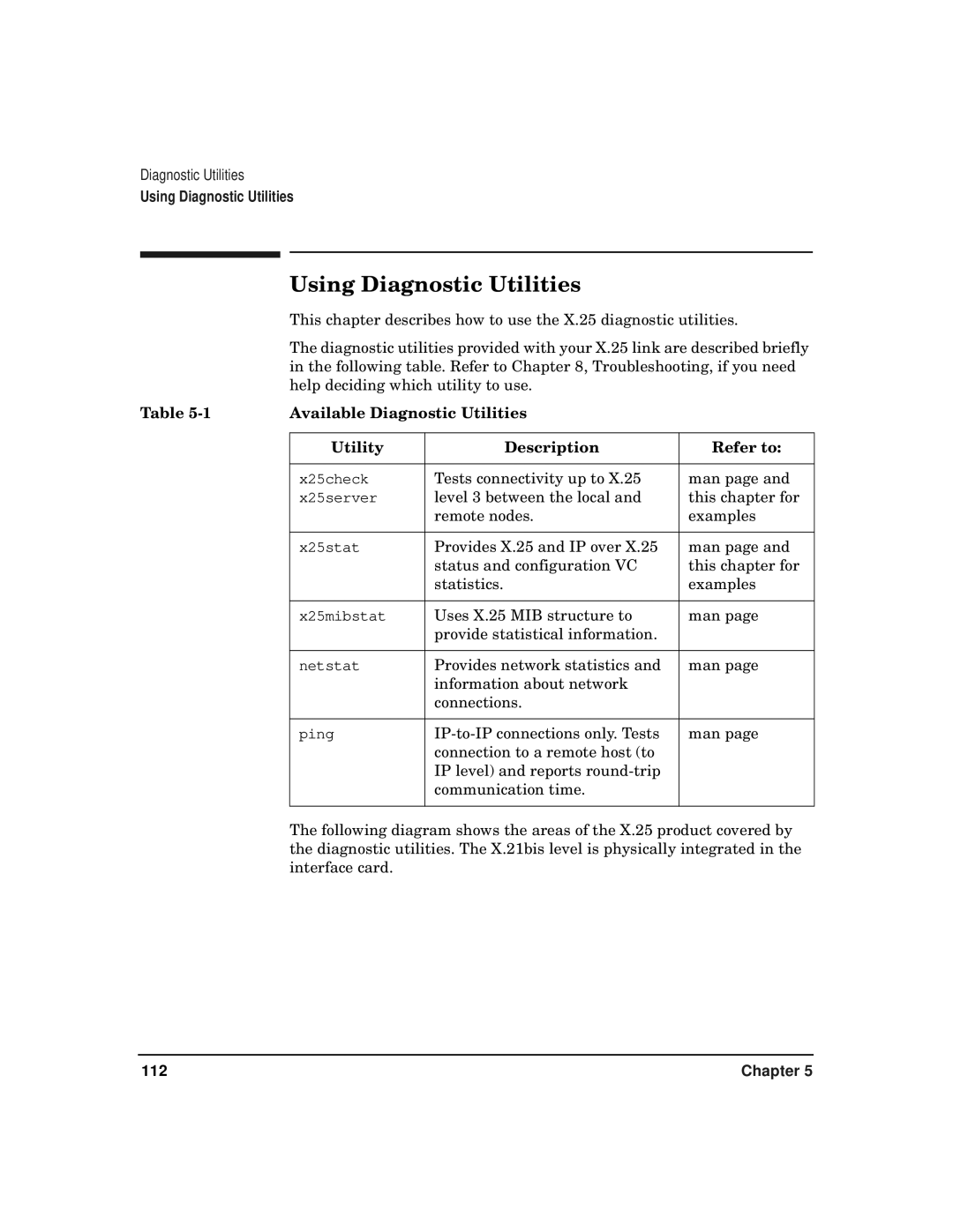 HP CommonIO Products manual Using Diagnostic Utilities, Available Diagnostic Utilities Utility Description Refer to 