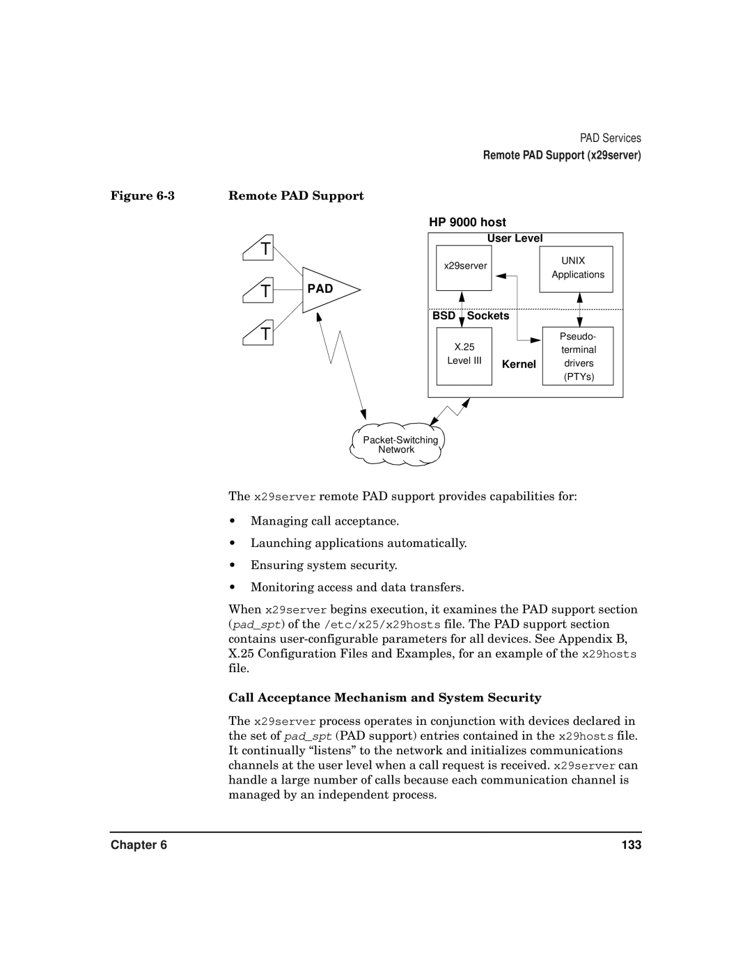 HP CommonIO Products manual Remote PAD Support, Call Acceptance Mechanism and System Security 