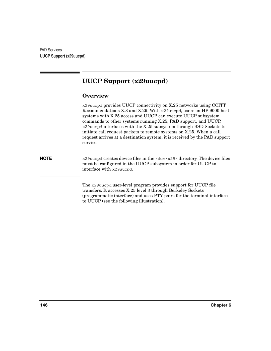 HP CommonIO Products manual Uucp Support x29uucpd, Overview 