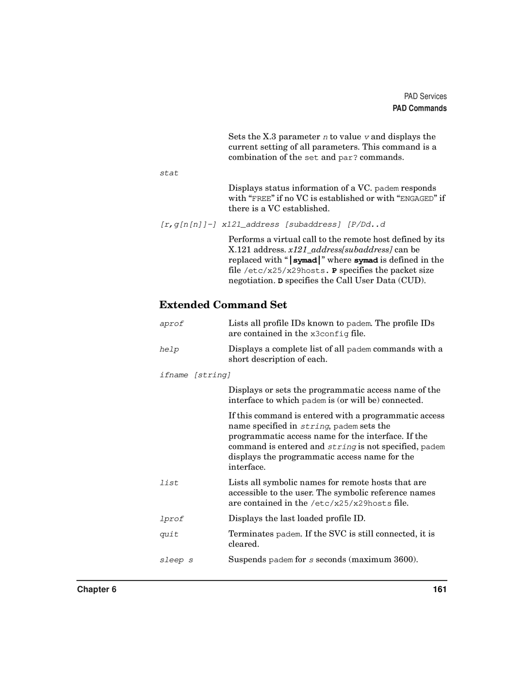 HP CommonIO Products manual Extended Command Set 