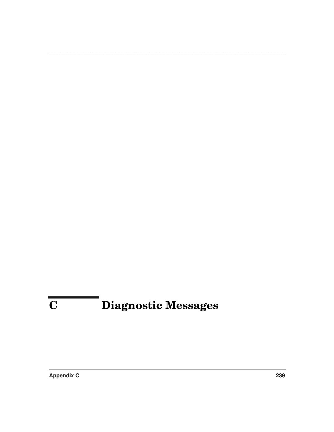 HP CommonIO Products manual Diagnostic Messages 