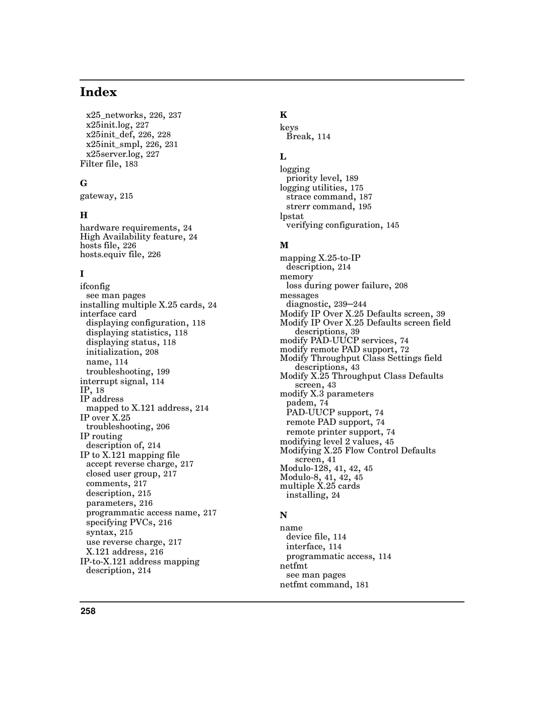 HP CommonIO Products manual 258 