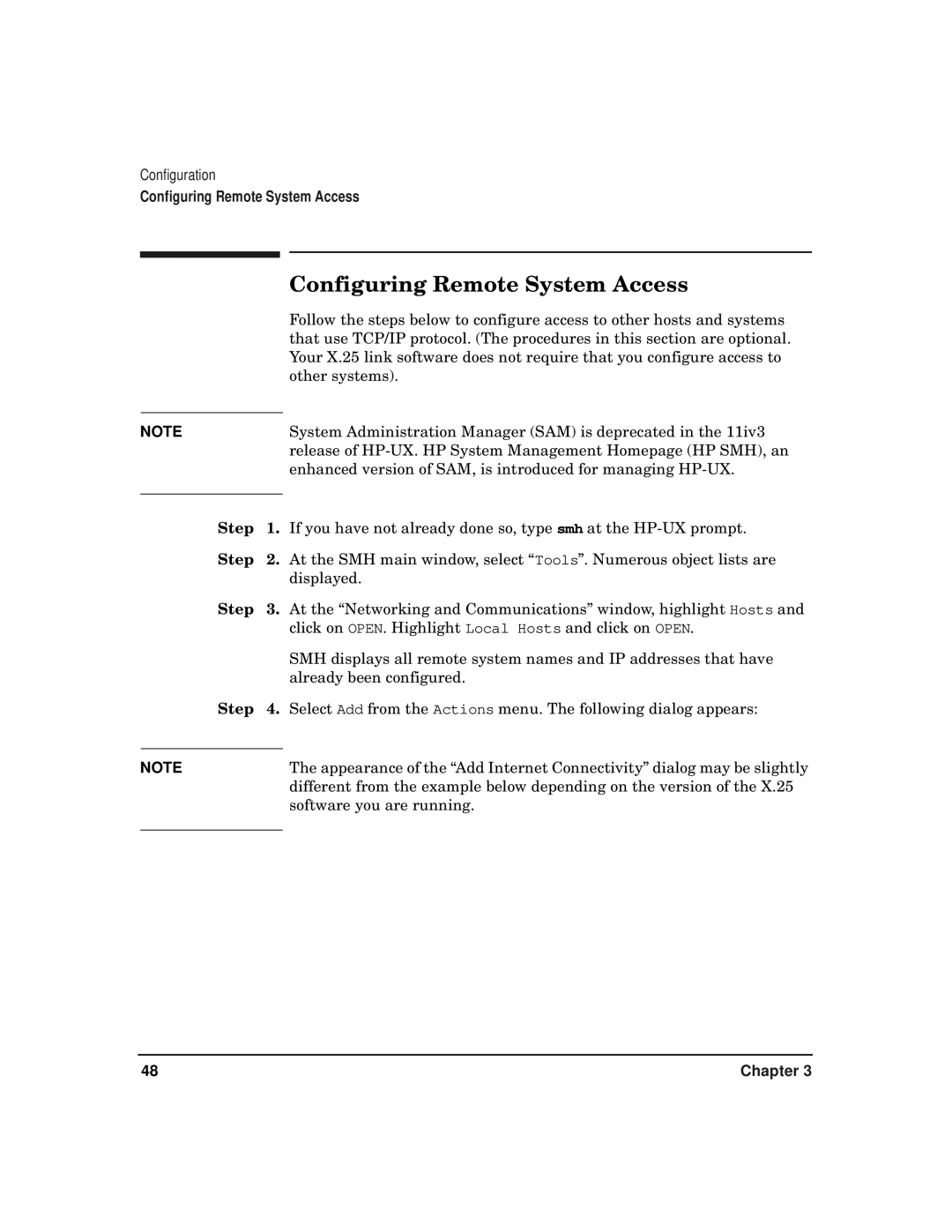 HP CommonIO Products manual Configuring Remote System Access 